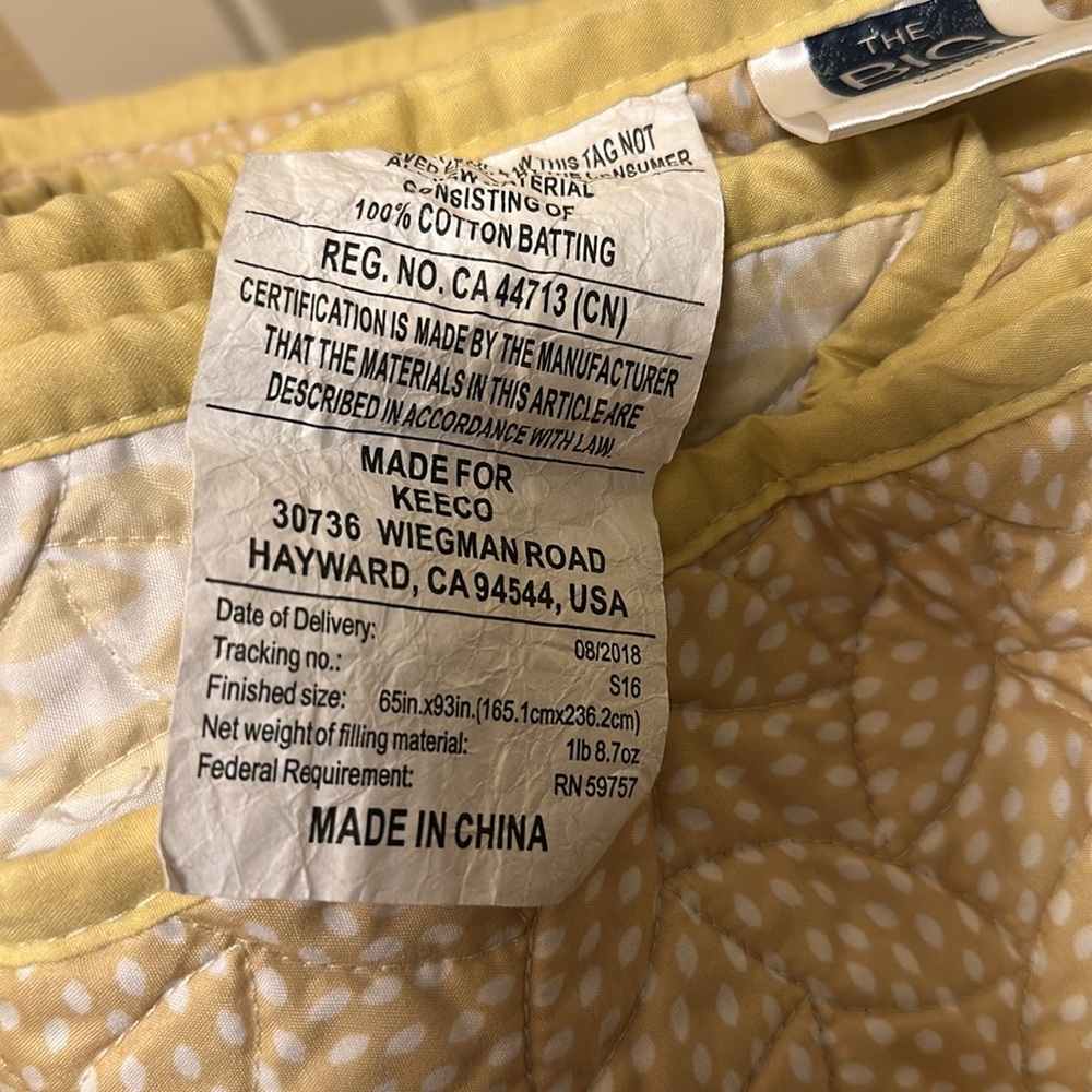 Yellow and White Quilts for Bedding Twin - Picture 5 of 6